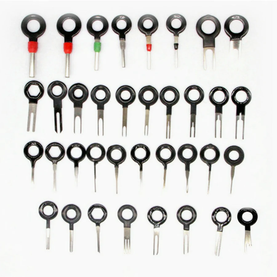 36 pcs Car Wire Harness Terminal Removal Tool Terminal Extraction Pick Connector Crimp Pin Back Needle Remove Tool Set