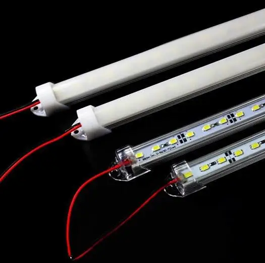 

50cm Factory Wholesale 50CM DC 12V 36 SMD 5630 LED Hard Rigid LED Strip Bar Light,red/blue,green color+ U Aluminium +Cover