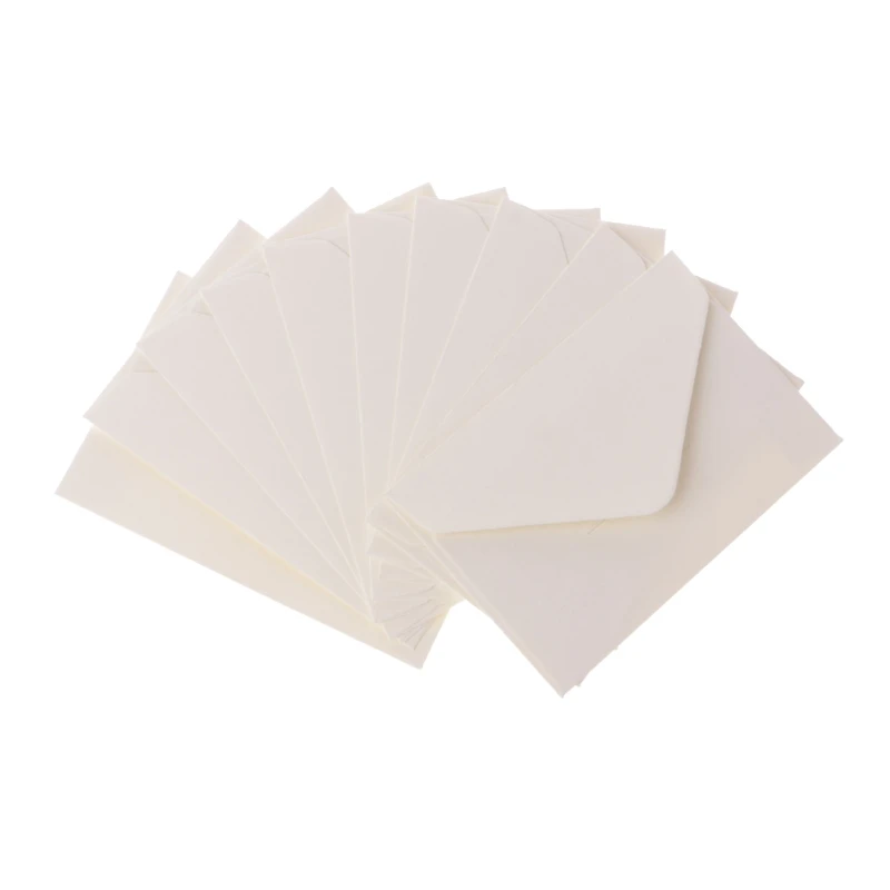 50 Pcs/lot White/Black/Brown Craft Paper Envelopes Vintage European Style Envelope For Card Scrapbooking Gift