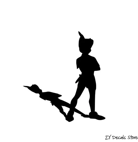 Peter Pan Wall Decals  Baby Nursery Girls Boys Room Decor Cute Cartoon Wall Sticker For Child Kids Bedroom L528