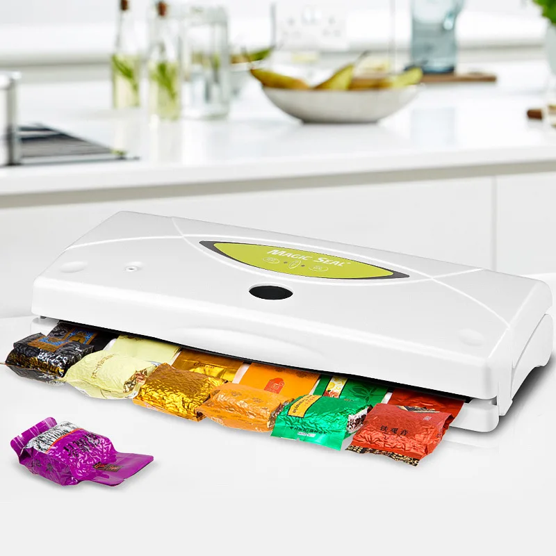 فراغ البلاستيك آلة الختم آلة التعبئة والتغليف الصغيرة التلقائي الحفاظ على الغذاء المنزلية ذكي فراغ السدادة WP300