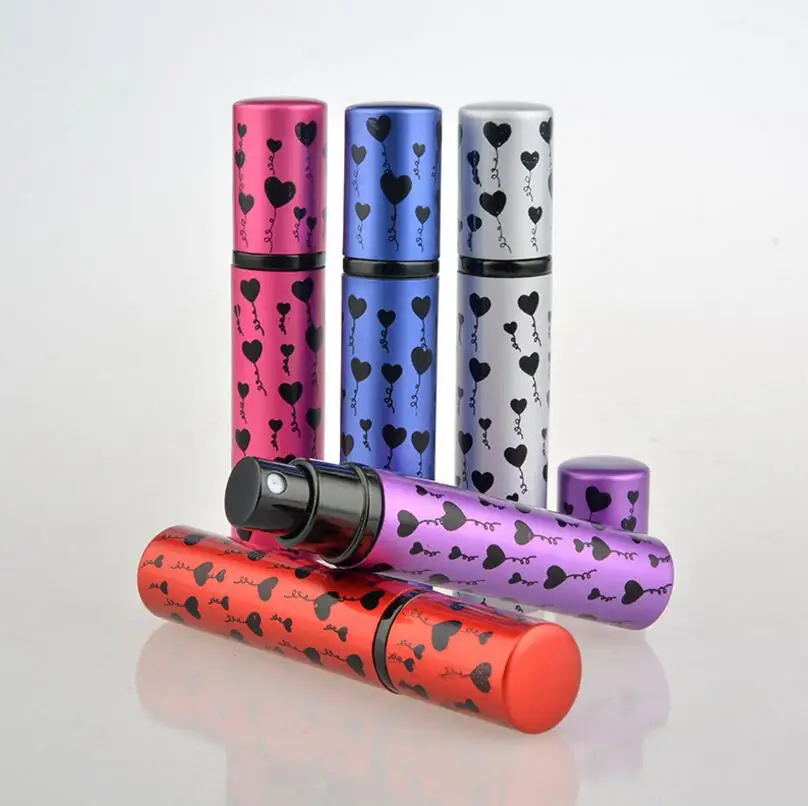 

Wholesale 8ml Travel Refillable Aluminum Spray Perfume Bottles Atomizer Empty Cosmetic Container LX1292