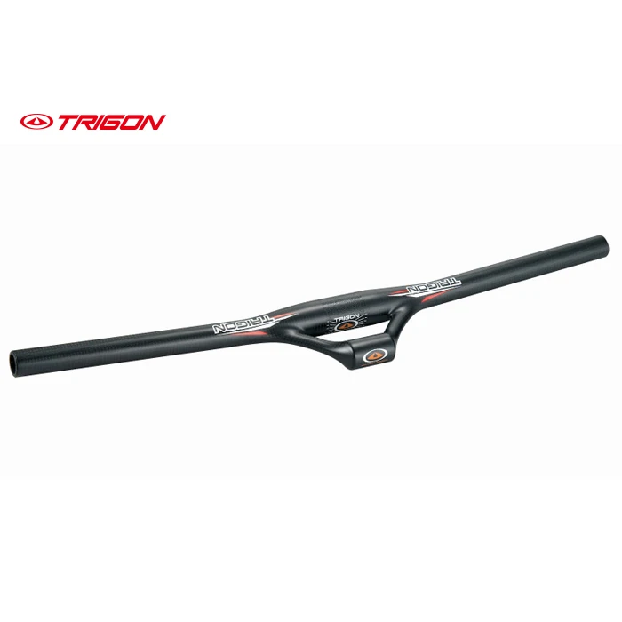 TRIGON HB113 ultra light carbon fiber MTB moutain bike bicycle horizontal handlebar flat bar integrated with computer bracket