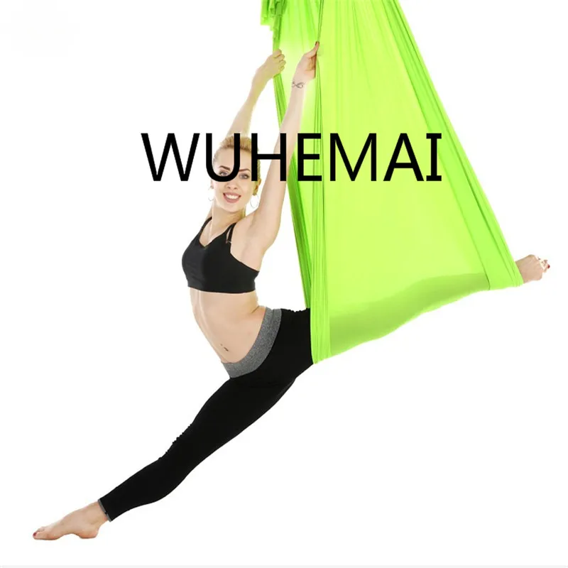 

wuhemai Flight Anti-gravity Yoga hammock swing fabric Aerial Traction Device The professional yoga belt of the elastic yoga hall