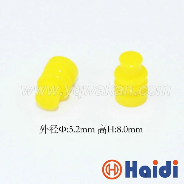 

100pcs automotive plug yellow blind rubber seal HDY1004 dummy wire seals for auto connector