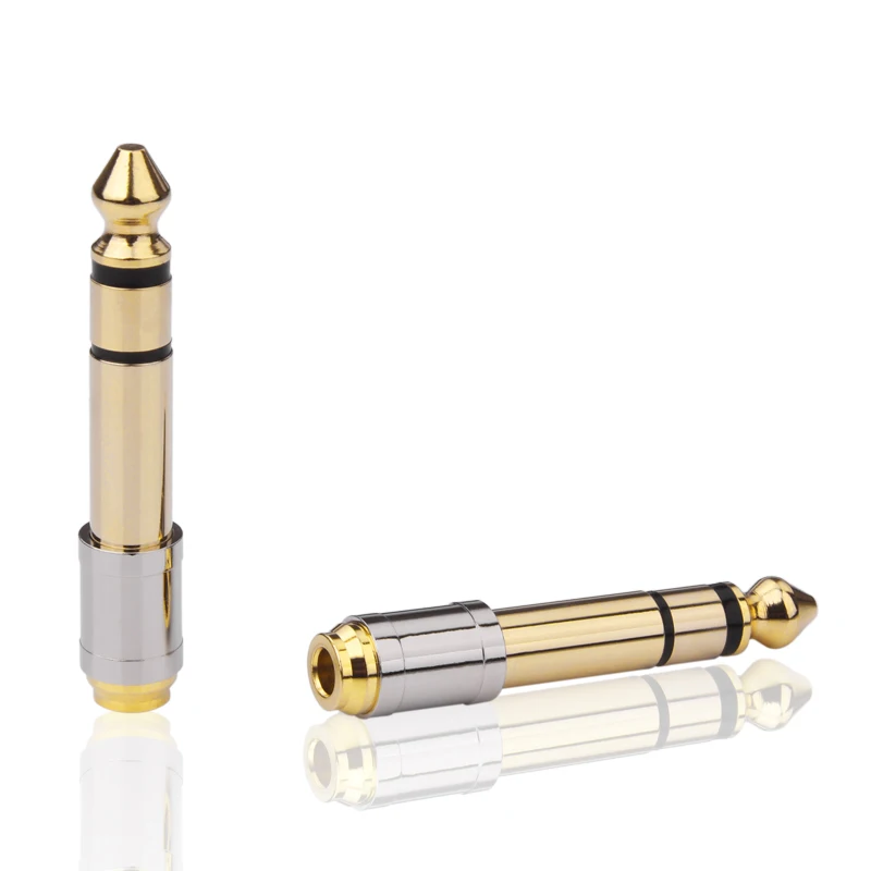 Yytcg Jack 6.5 6.35 Mm MALE Plug untuk 3.5 Mm Perempuan Konektor Headphone Amplifier Audio Adapter Mikrofon AUX 6.3 3.5 MM Converter