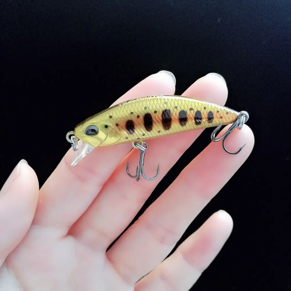 Tsurinoya 14pcs Hot Sale DW63 sinking Mini Minnow Bait 50mm 5g Fishing Hard Lures Lifelike 3D Fish Eyes