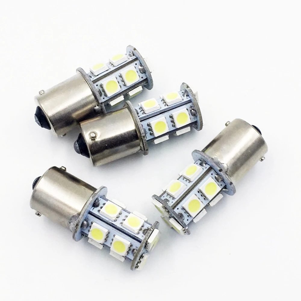 YSY 1156 BA15S 1157 BAY15D Yellow White Red p21/5w Turn Signal LED Bulbs Auto Rear Brake Car Lights Source 13SMD 5050 100pcs