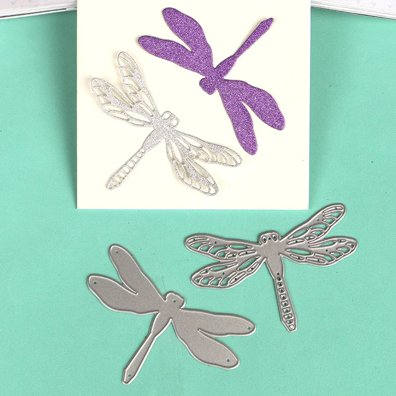 DUOFEN METAL CUTTING DIES S18082312 dragonflies set embossing stencil DIY Scrapbook Paper Album 2018 new