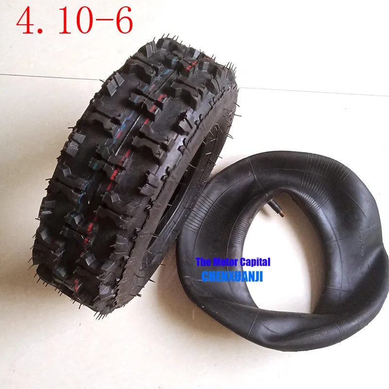 Good quality4.10-6 tire and inner tubeFit All Models ATV Go kart MIni Quad 47cc 49cc snowplow tires Snowmobile 