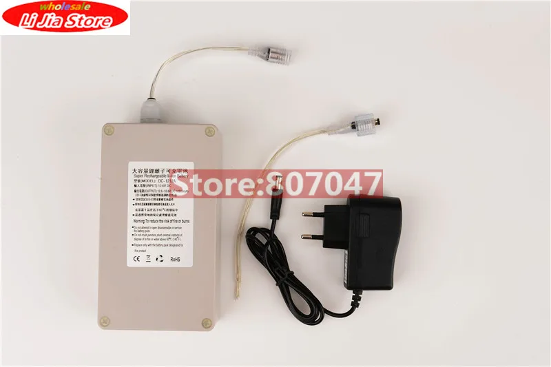 

Waterproof DC 12V 12000mah Capacity Rechargeable Li-ion Battery Durable Use Battery Charger for CCTV Camera Battery High Quality