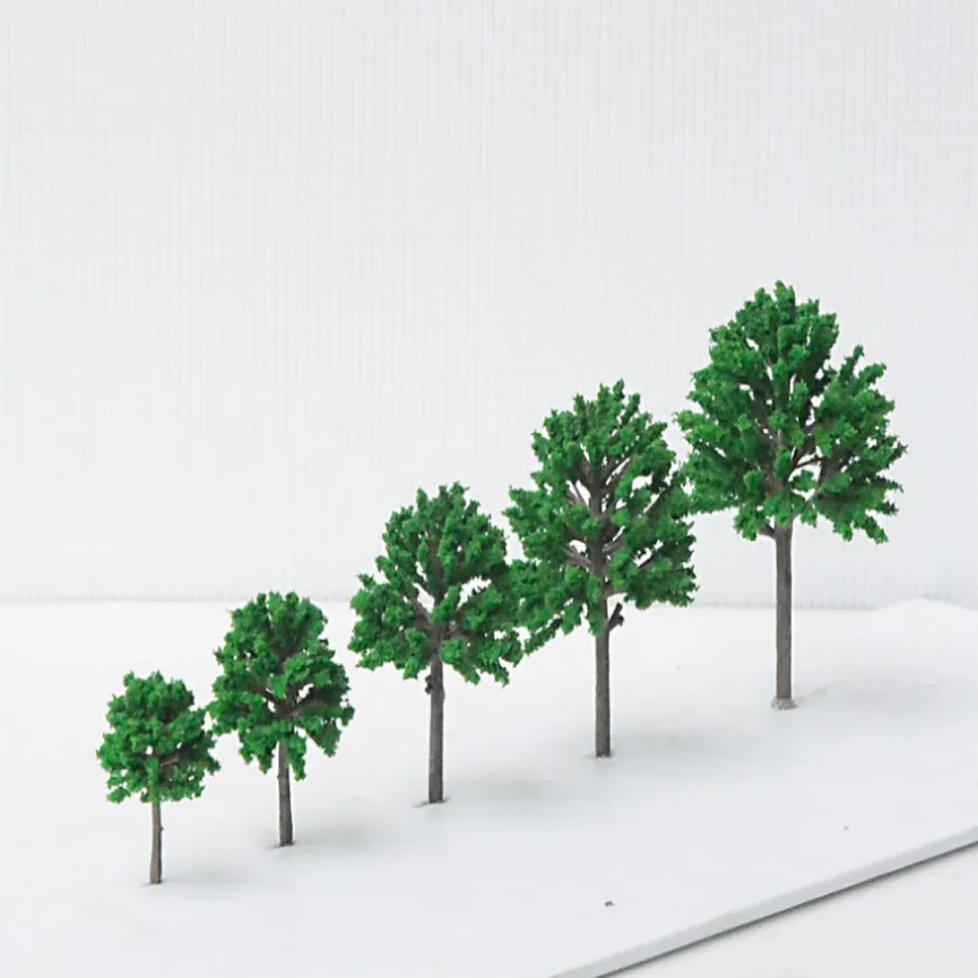 50pcs/lot Model Trees For Scale N Z Model Train N Scale Miniatures 1:25-1:300 Model Building Kits