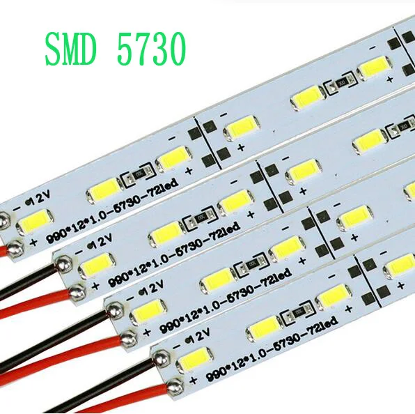 

10pcs*50Cm Super Bright Hard Rigid Bar light DC12V 36 led SMD 5630/5730 5050/30LED Aluminum Alloy Led Strip light For Cabinet