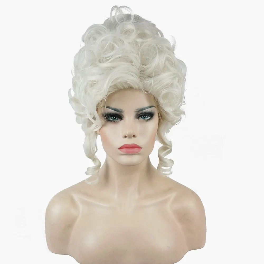 StrongBeauty Marie Antoinette Putri Medium Rambut Keriting Cosplay Wig