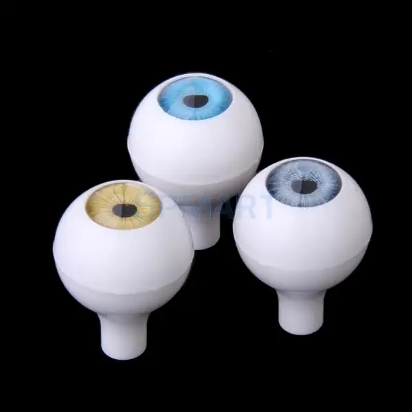 8 PCs Round Acrylic Doll Eyes Eyeballs Halloween Props 22mm
