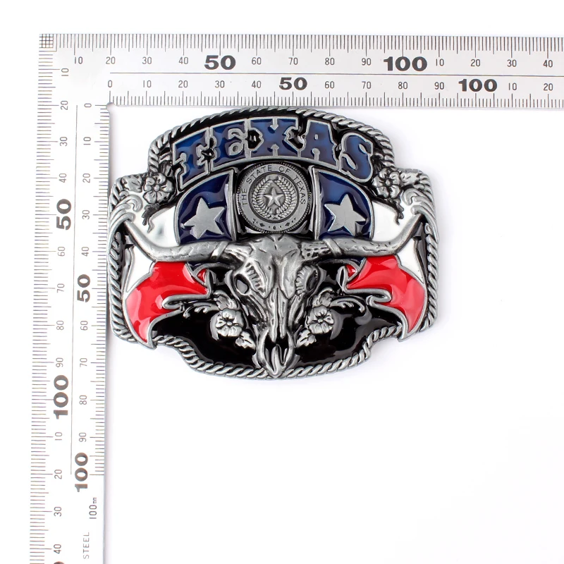 the cowboys of the west belt buckle Metal belt buckle Texas cow fashion zinc alloy belt buckle for 4.0 belt