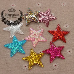 20pcs Mix Colors Resin Shiny Five Star Flatback Cabochon Art Supply Decoration Charm Craft DIY Accessories,39mm