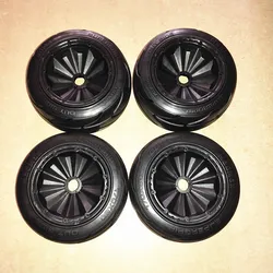 Madmax Baja 5B Front and Rear Slicks Tire High Quality Baja Slicks Tyres Totally Enclosed Rim for 1/5 HPI Baja 5B ROFUN KM