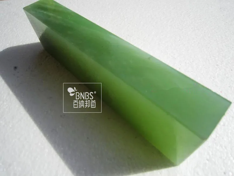 BNBS New 7000-10000# Natural agate strickenly green agate pulpstone high carbon steel knife sharpening stone Size:200*50*25MM