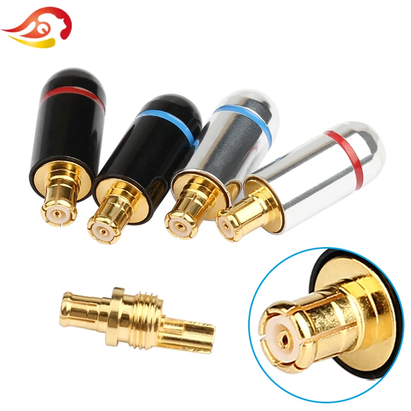 QYFANG 1Pair Headphone Pin For Audio ATH-CKS1100 LS400 LS300 E40 E50 E70 Blk HiFi Earphone Adapter a2dc Plug Jack Wire Connector