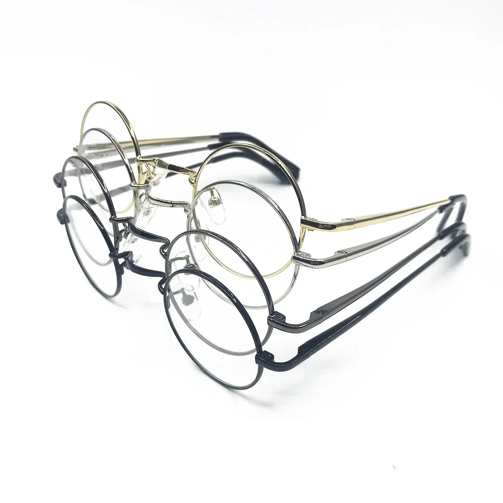 Vintage 40 43 45mm small Round Spring Hinges Eyeglass Frames Full Rim Good Quality Rx able