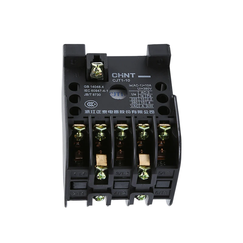 AC contactor CJT1-10A 380V 220V 36V household single three-phase AC voltage CJ10-10A