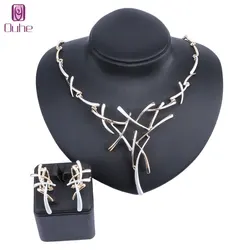 Fashion Metallic Earrings Statement Cross Jewelry Set For Women Punk Style Female Party Jewelry Sets