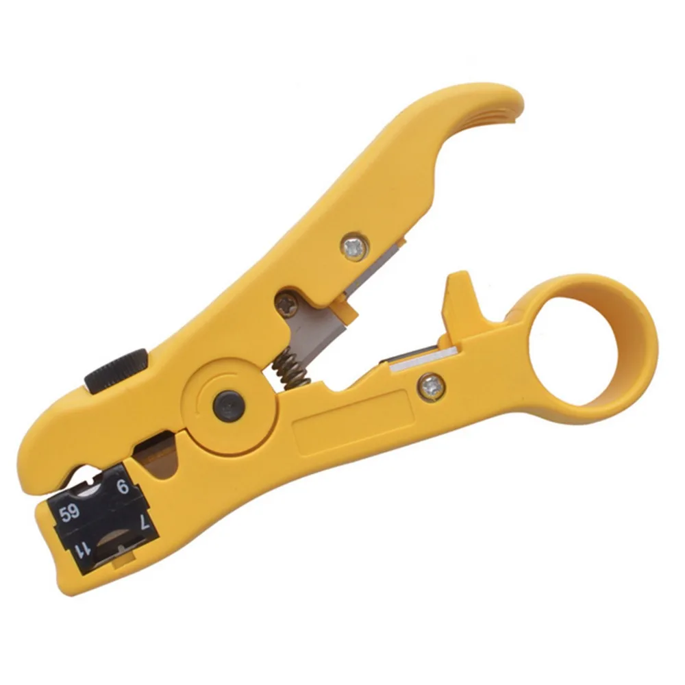 ESPLB Universal Cutter Stripper Drahtkabel für flaches oder rundes UTP/STP RG59/6/7/11 Draht-Koax-Koaxial-Abisolierwerkzeug – Detail 2