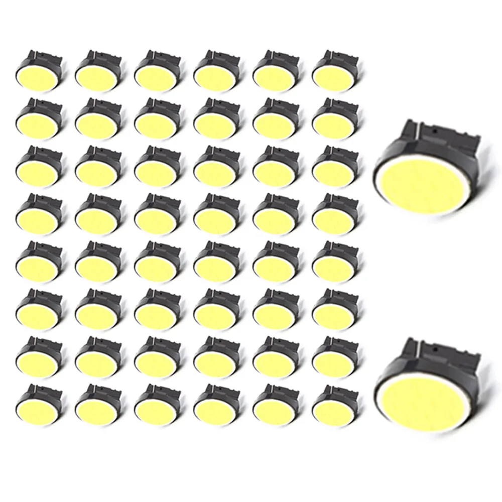 

YSY 50Pcs T20 7443 7440 COB 12SMD Car LED Reversing Light Turning Signal Lamp Bulb