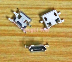 Conector fêmea tipo micro USB para celular, 5 pinos, 0,72mm, B, Jack, tomada de carga, 10pcs