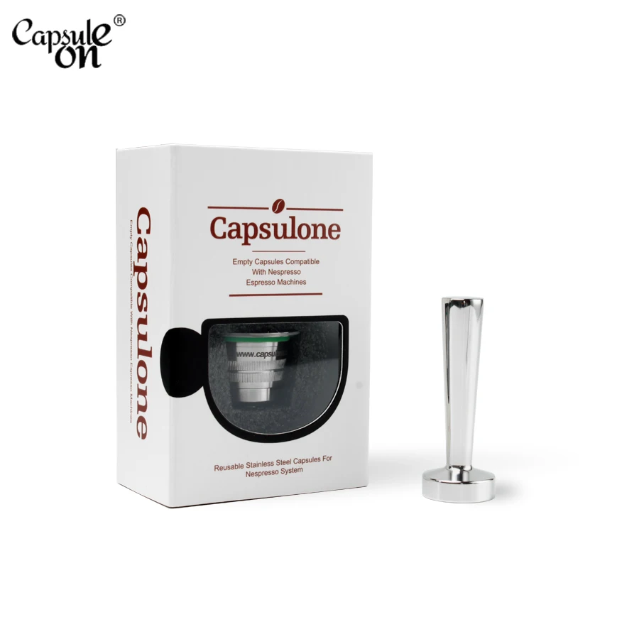 

capsulone STAINLESS STEEL Metal Capsule Compatible for Nespresso Machine Refillable Reusable coffee capsule/gift