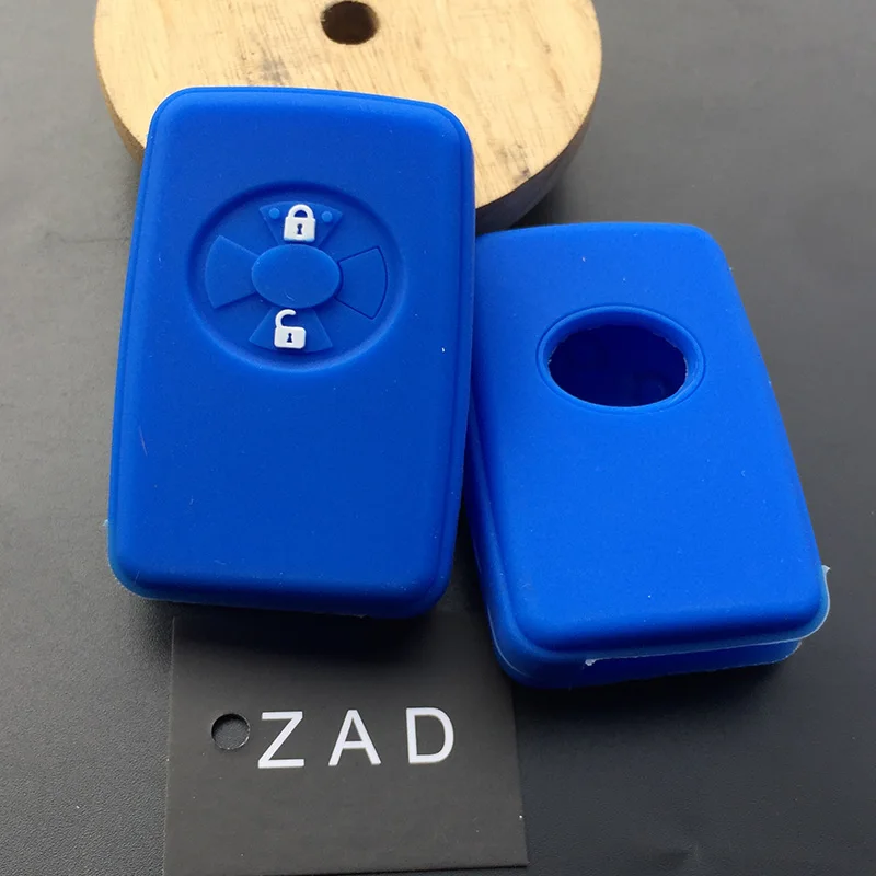 ZAD Silicone RUBBER car key cover case set shell for toyota Avalon Yaris Hybrid Crown Reiz Corolla RAV4 Yaris remote key cover