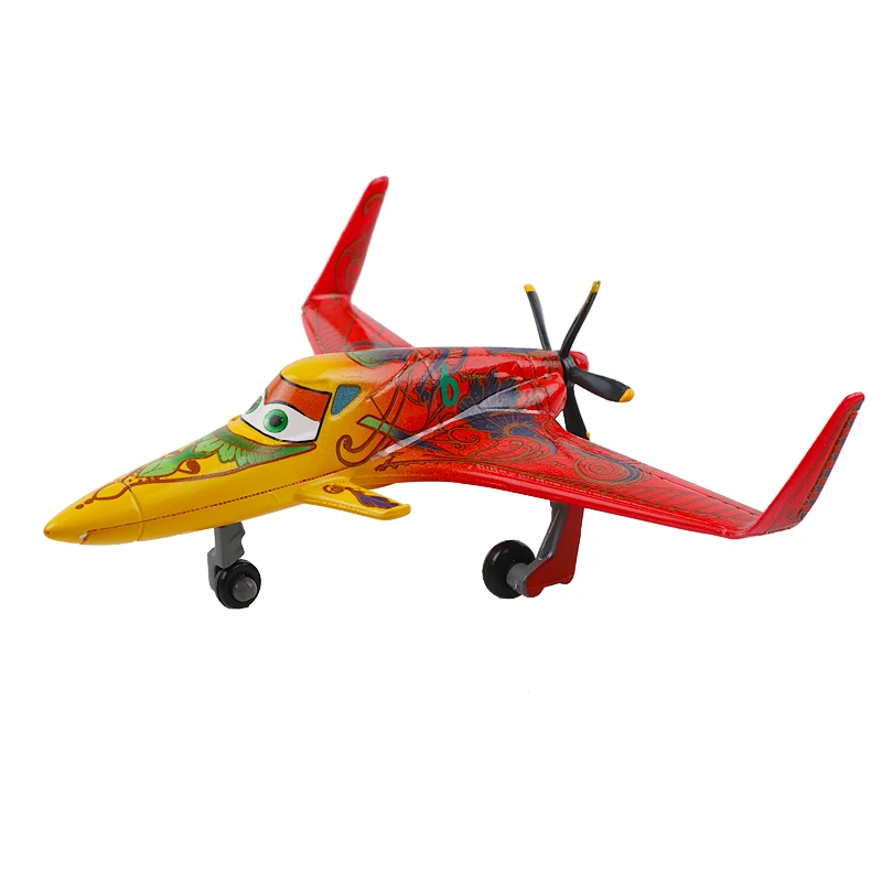 Originale Disney Pixar Cars 3 aerei 2 No.7 puntone polveroso Jetstream 1:55 lega di metallo modellino aereo giocattolo per ragazzo regalo di natale