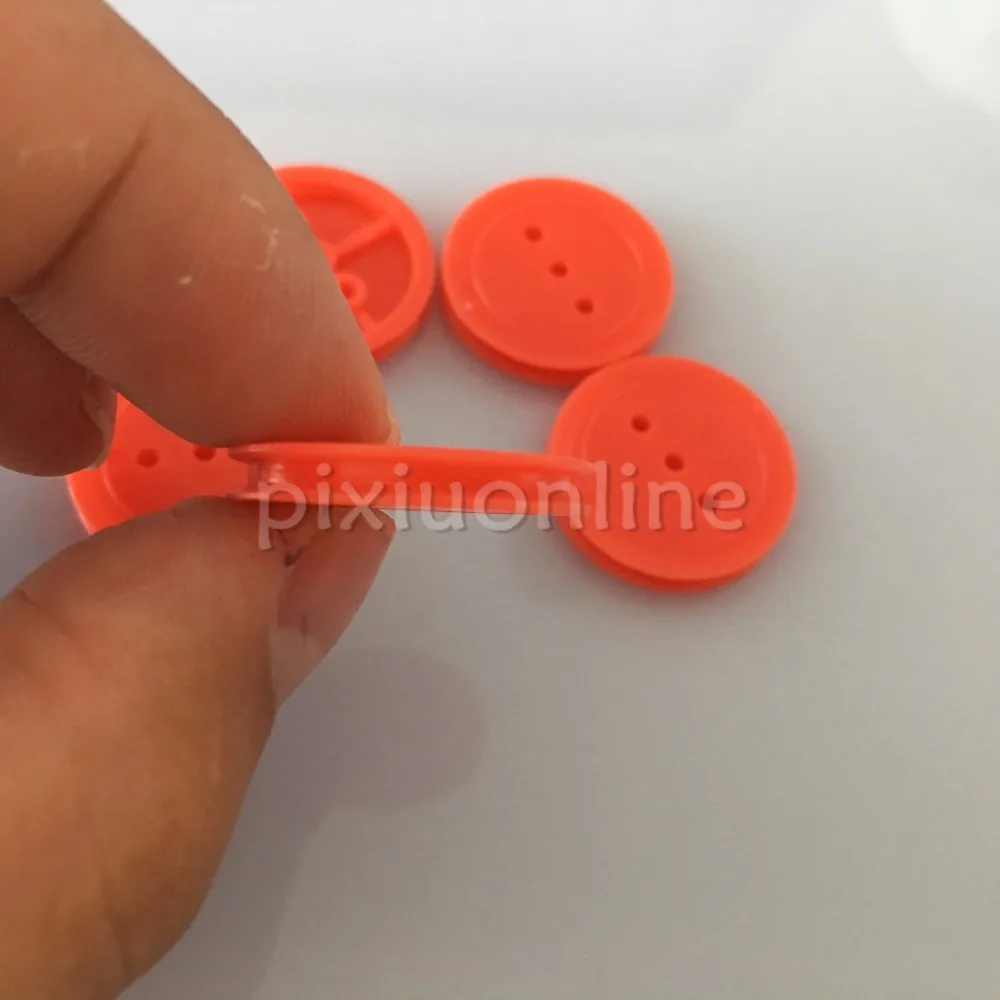 5pcs K925 Red Plastic Model Belt Pulley 2*24mm Cross Wheel DIY Parts Students and Children