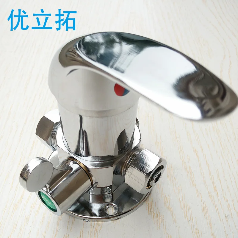 Solar alloy hot and cold shower shower mounted shower faucet mixing valve shower mixing valve plastic handle