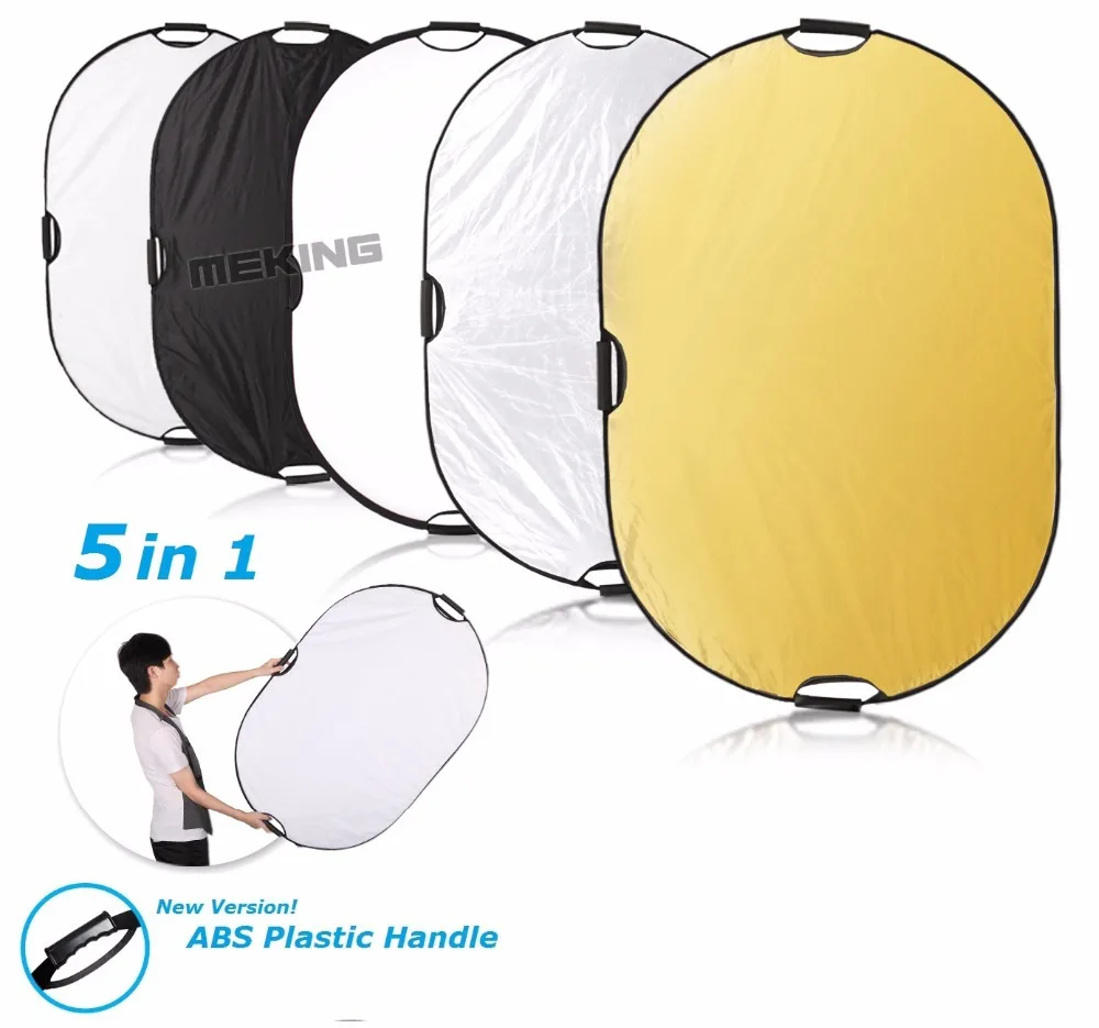 60x90cm 24''x35'' 5 in 1 Multi Disc Photography Studio Photo Oval Collapsible Light Reflector handhold portable photo disc