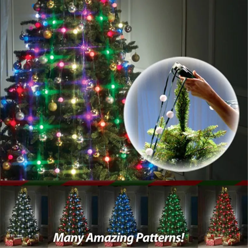 

Led Bulbs Flashing Christmas Tree Dazzling Light String Lamp New Year Home Decoration For Home Festive Atmosphere