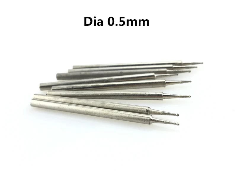 10pcs / Lot Tungstène Tête Carbure Bavures for Rotatif
