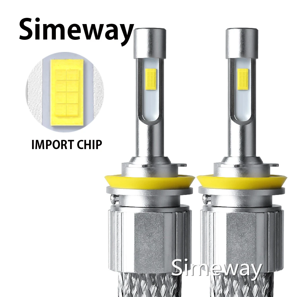 2PCS LED H1 H4 H7 9005 9006 9012 D2S D4S 880 881 H27 Car Headlight Led Fog Light H11 H8 96W 11520 Lumen Bulb 6000K auto headlamp