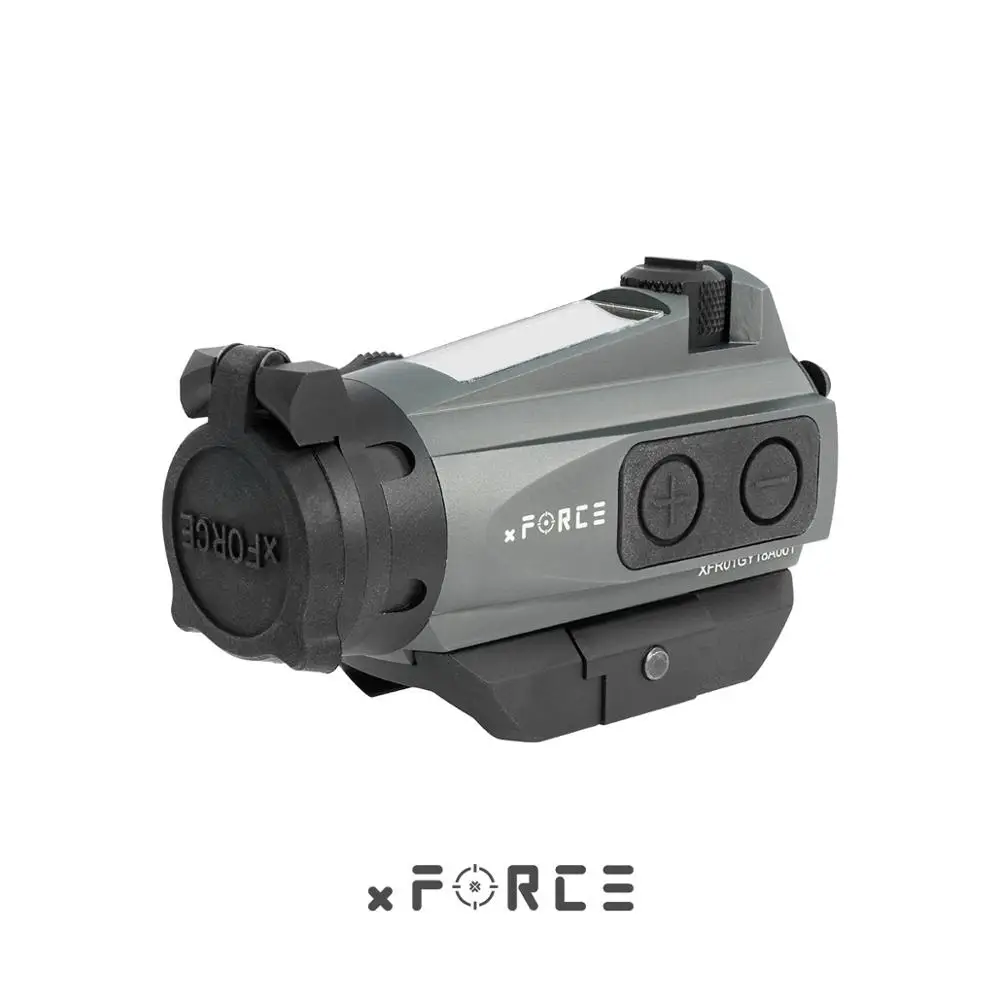 xFORCE XTSP Solar Red Dot Sight with Low Mount & Killflash / Kill Flash buy one get one free offset rail mount(Black)