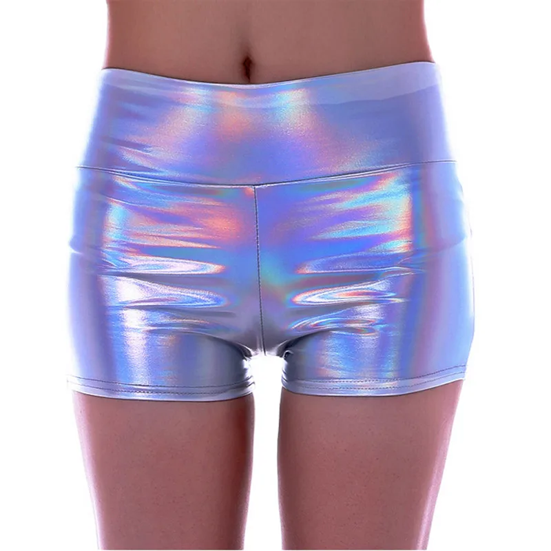 Short Holographique pour Femme, Slim, Pantalon Chaud d\'Été, D.lique, Documents, Batterie, Wlwear, Rave Party, Leggings, Nouvelle Mode Sexy, 2022