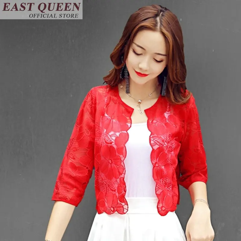 Phụ nữ áo ren o-cổ nửa tay rắn casual ngắn tops nữ tính sơ mi thanh lịch phụ nữ thời trang mỏng áo DD703 L