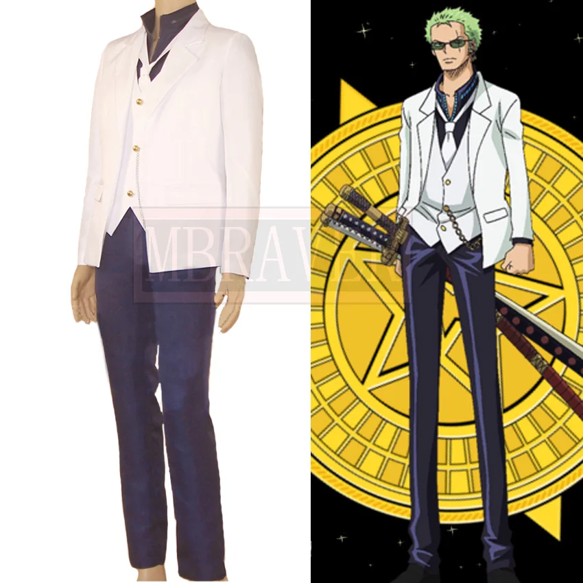 

Film Gold Roronoa Zoro Cosplay Costume Party Christmas Halloween Custom Made Any Size