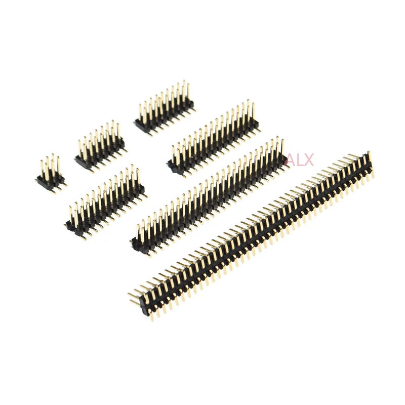 10PCS SMD SMT 2*2/3/4/5/6/7/8/9/10/12/16/20/40/ PIN double row male PIN HEADER 1.27MM PITCH Strip Connector 2X/6/8/10/20