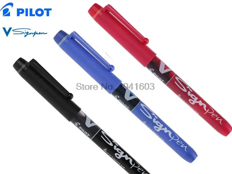 3 Pieces/lot Sign Pen 0.6MM PILOT SW-VSP office and school signature gel pen  WSS