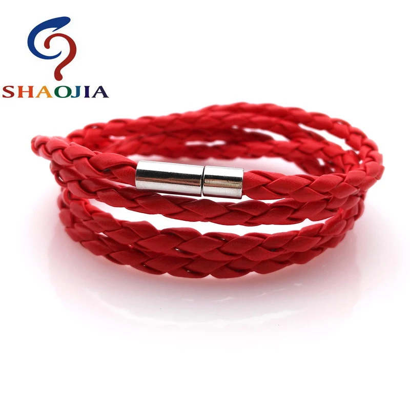 2026 Latest Popular 4 Laps Leather Bracelet, Men White Retro Charm Bracelet & Bracelets For Women Mens Cool Bangle Jewelry