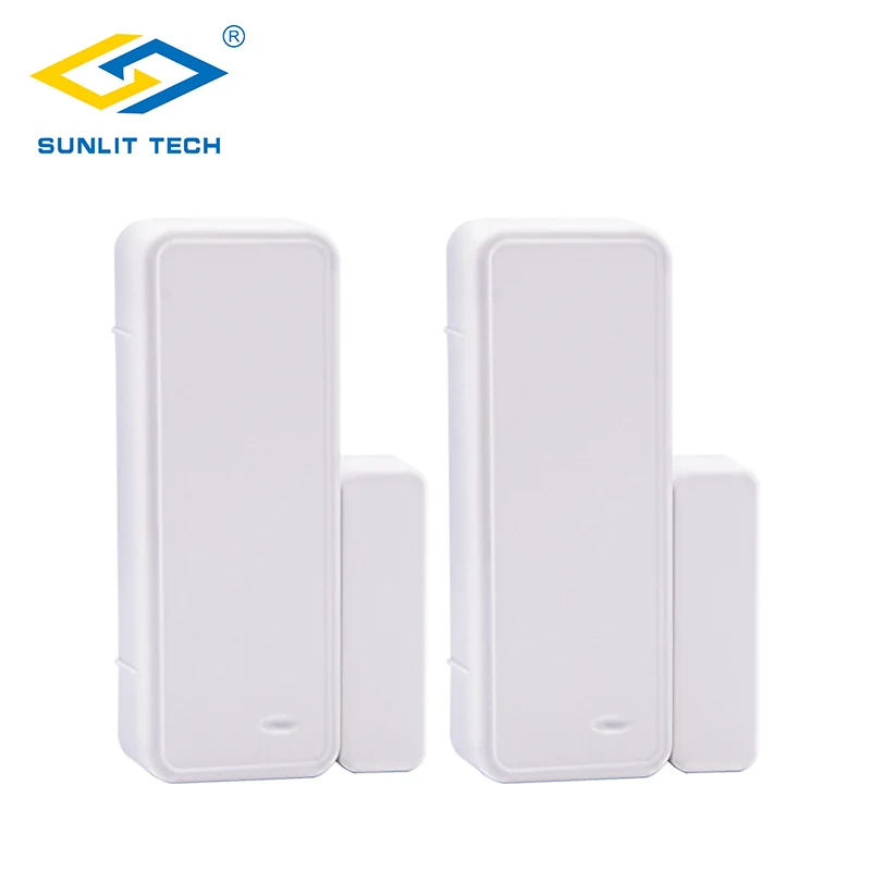 

2pcs 433MHz Alarm Sensors Wireless Door Window Magnet Sensor For Home Burglar Security Wifi Door Open entry Detector G90B Plus