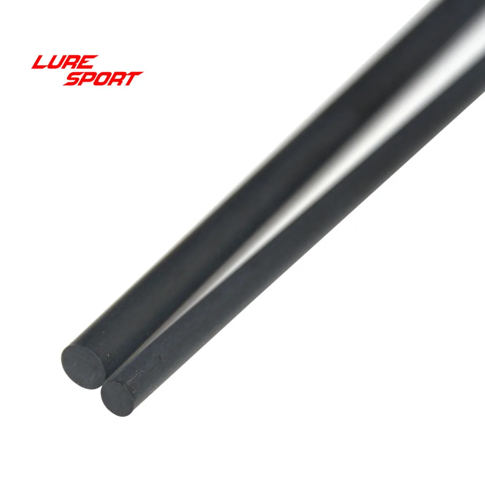 LureSport 4pcs 8pcs128mm 26cm OD4.5mm-12mm Solid Carbon Cylinder Spogit Blank Connecting Rod Building Component DIY Repair