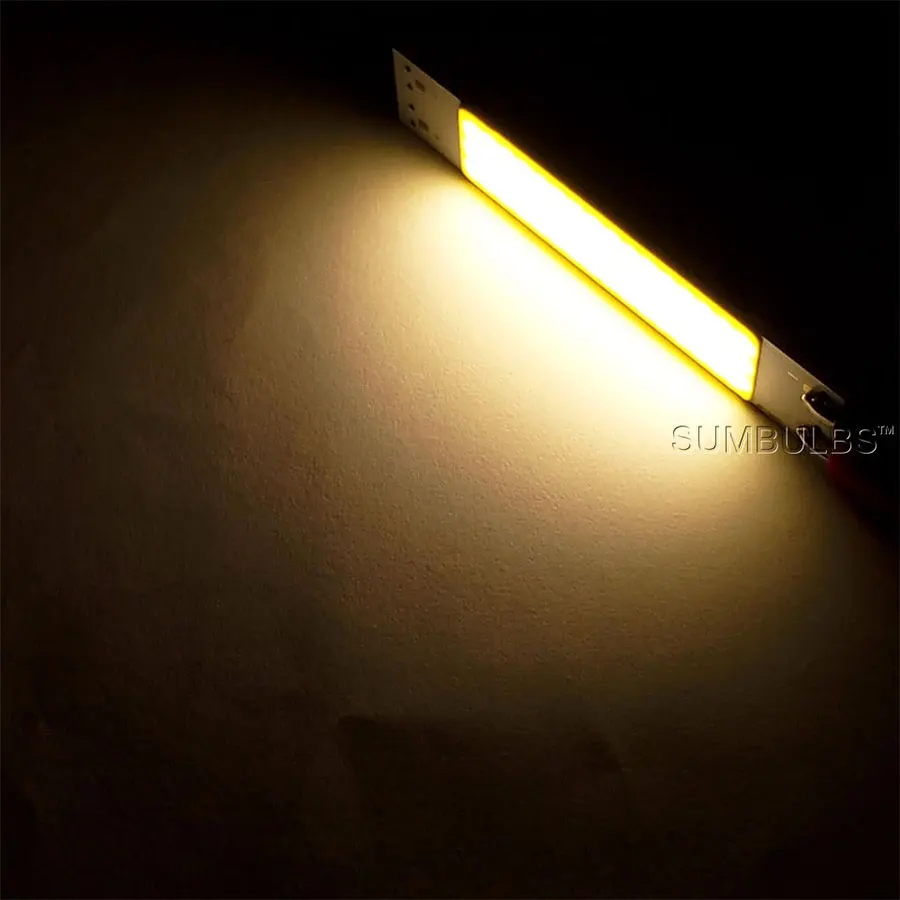 Sumbulbs Big Promotion DC 9V LED Light Source COB Lamp Strip for DIY 100*20MM 3W 3000K 6500K Warm Cold White Bulb 10020-0316