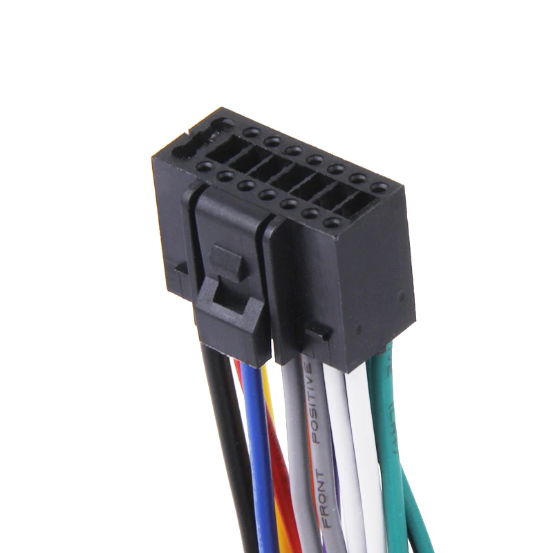 16cm Car Radio Stereo Wire Harness Plug Cable With 16 Pin Connector For Kenwood Meets EIA Color Codes Car Accessories image 4